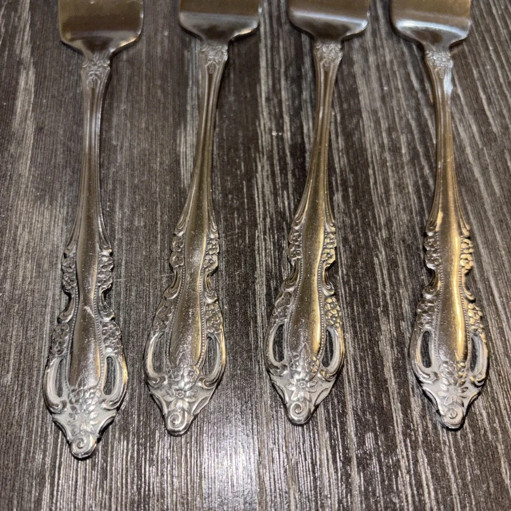 Oneida Stainless RAPHAEL Distinction Deluxe Set of 4 Salad Forks
